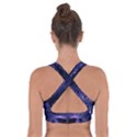 Fractal Web Cross Back Sports Bra View2