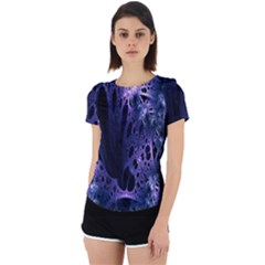 Fractal Web Back Cut Out Sport Tee by Sparkle