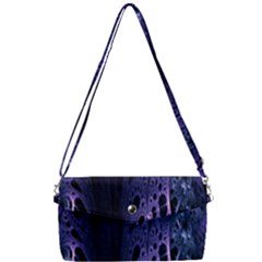 Fractal Web Removable Strap Clutch Bag