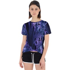 Fractal Web Open Back Sport Tee by Sparkle