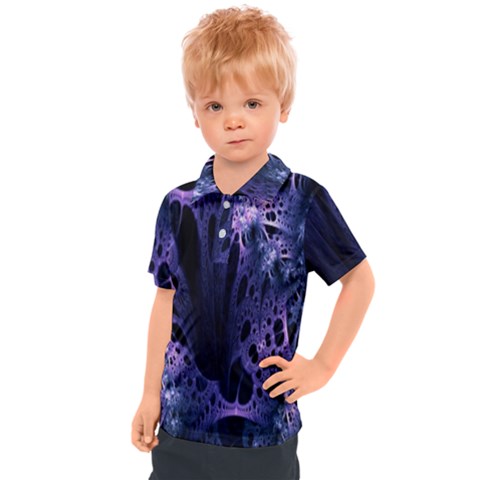 Fractal Web Kids  Polo Tee by Sparkle