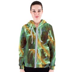 Abstract Illusion Women s Zipper Hoodie