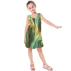 Abstract Illusion Kids  Sleeveless Dress by Sparkle