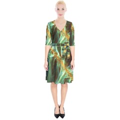 Abstract Illusion Wrap Up Cocktail Dress by Sparkle