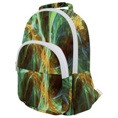 Abstract Illusion Rounded Multi Pocket Backpack by Sparkle