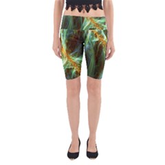 Abstract Illusion Yoga Cropped Leggings by Sparkle