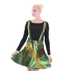 Abstract Illusion Suspender Skater Skirt by Sparkle