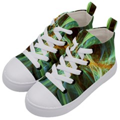 Abstract Illusion Kids  Mid-top Canvas Sneakers by Sparkle