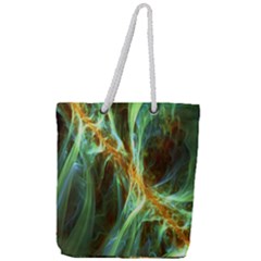 Abstract Illusion Full Print Rope Handle Tote (large) by Sparkle