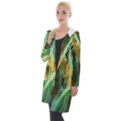 Abstract Illusion Hooded Pocket Cardigan by Sparkle