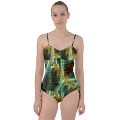 Abstract Illusion Sweetheart Tankini Set by Sparkle