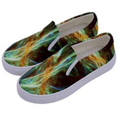 Abstract Illusion Kids  Canvas Slip Ons by Sparkle