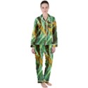 Abstract Illusion Satin Long Sleeve Pyjamas Set View1