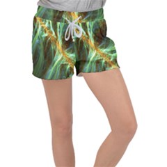 Abstract Illusion Velour Lounge Shorts by Sparkle