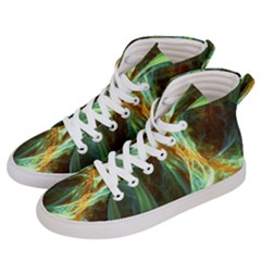 Abstract Illusion Women s Hi-top Skate Sneakers by Sparkle