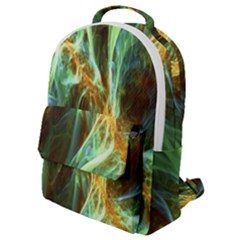 Abstract Illusion Flap Pocket Backpack (small) by Sparkle