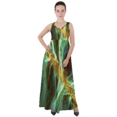 Abstract Illusion Empire Waist Velour Maxi Dress by Sparkle