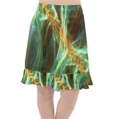 Abstract Illusion Fishtail Chiffon Skirt by Sparkle