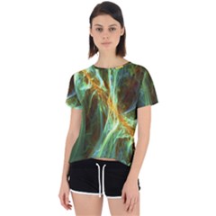 Abstract Illusion Open Back Sport Tee by Sparkle