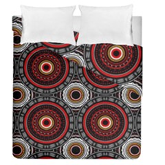 Tribal Aztec Mandala Art Duvet Cover Double Side (queen Size) by tmsartbazaar