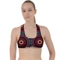 Tribal Aztec Mandala Art Criss Cross Racerback Sports Bra View1