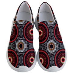 Tribal Aztec Mandala Art Women s Lightweight Slip Ons by tmsartbazaar