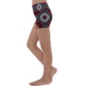 Tribal Aztec Mandala Art Kids  Lightweight Velour Yoga Shorts View2