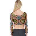 Aztec Multicolor Mandala Long Sleeve Crop Top View2