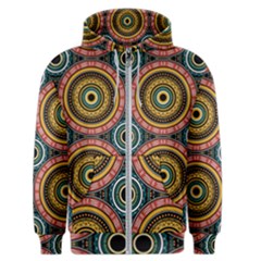 Aztec Multicolor Mandala Men s Zipper Hoodie by tmsartbazaar