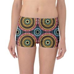 Aztec Multicolor Mandala Boyleg Bikini Bottoms by tmsartbazaar