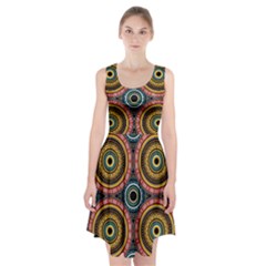 Aztec Multicolor Mandala Racerback Midi Dress by tmsartbazaar