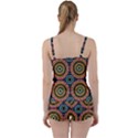 Aztec Multicolor Mandala Tie Front Two Piece Tankini View2