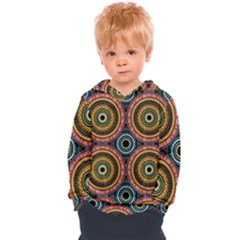 Aztec Multicolor Mandala Kids  Overhead Hoodie by tmsartbazaar