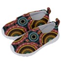 Aztec Multicolor Mandala Kids  Velcro No Lace Shoes View2