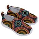 Aztec Multicolor Mandala Kids  Velcro No Lace Shoes View3