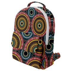 Aztec Multicolor Mandala Flap Pocket Backpack (small) by tmsartbazaar