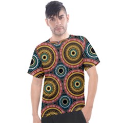 Aztec Multicolor Mandala Men s Sport Top by tmsartbazaar