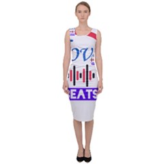 Coolbreez Love  Sleeveless Pencil Dress