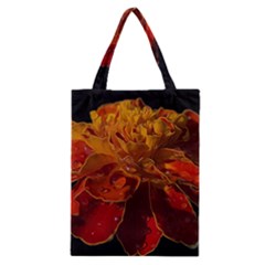 Marigold On Black Classic Tote Bag