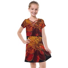 Marigold On Black Kids  Cross Web Dress by MichaelMoriartyPhotography