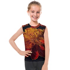 Marigold On Black Kids  Mesh Tank Top by MichaelMoriartyPhotography