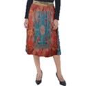 Argedc Italianorange Silk Blue Floral - Copy Golden Dragon Jpg4 Classic Velour Midi Skirt  View1