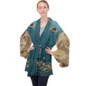 Golden Dragon Jpg4 Brrrrrr - Copy Long Sleeve Velvet Kimono  View1