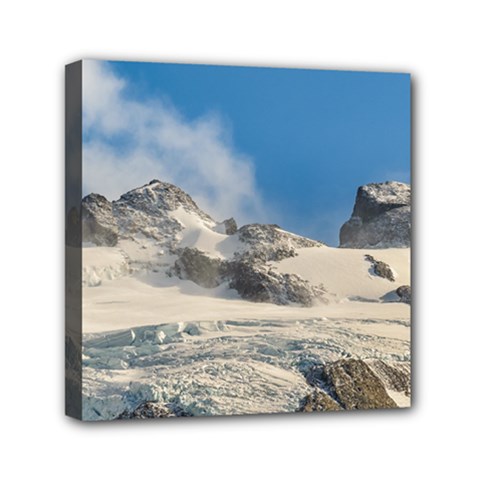 Snowy Andes Mountains, Patagonia - Argentina Mini Canvas 6  X 6  (stretched) by dflcprintsclothing