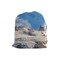 Snowy Andes Mountains, Patagonia - Argentina Drawstring Pouch (large) by dflcprintsclothing