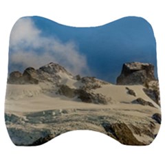 Snowy Andes Mountains, Patagonia - Argentina Velour Head Support Cushion by dflcprintsclothing