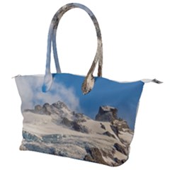 Snowy Andes Mountains, Patagonia - Argentina Canvas Shoulder Bag by dflcprintsclothing