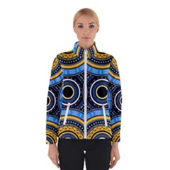 Tribal Zentangle Art Winter Jacket by tmsartbazaar