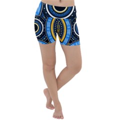 Tribal Zentangle Art Lightweight Velour Yoga Shorts by tmsartbazaar