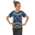 Tribal Zentangle Art Kids  Mesh Piece Tee View1